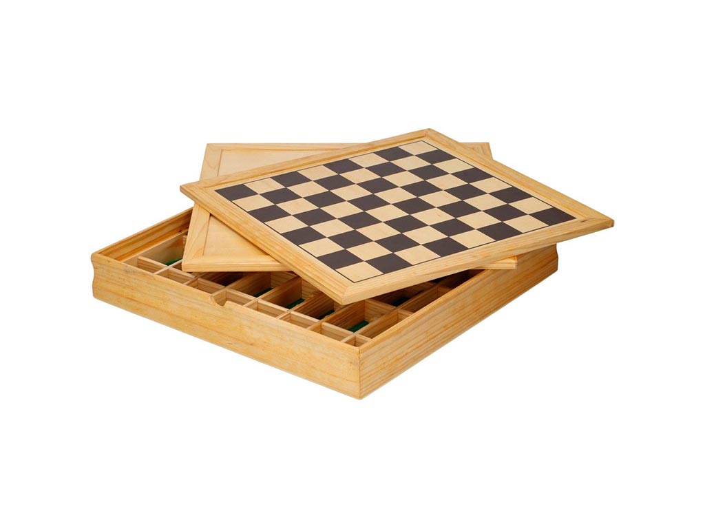 Σετ ξύλινα επιτραπέζια παιχνίδια 5 σε 1